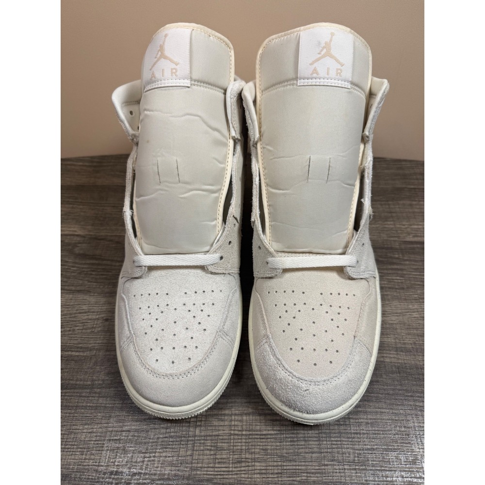 Jordan 1 Mid SE Craft Inside Out White Grey Sail DM9652-100 Mens Size 13